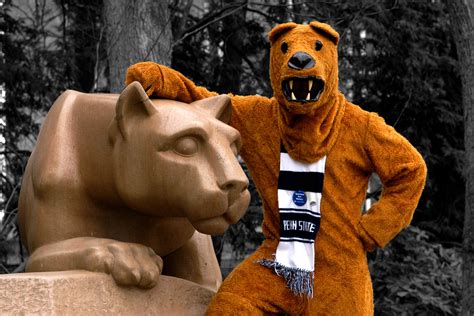 The role of the Nittany Lion mascot in fostering school spirit at Penn State.